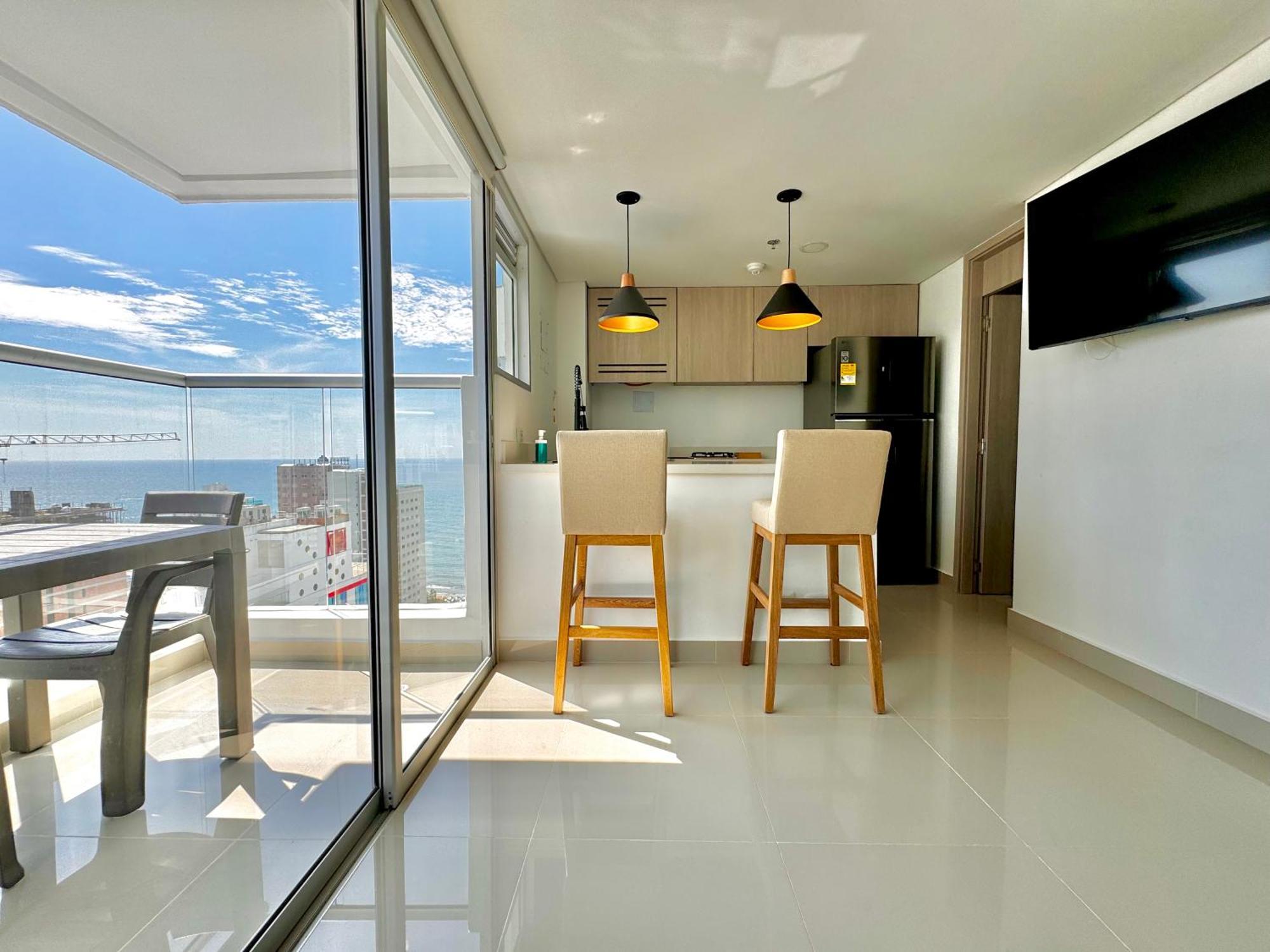 Espectacular Duplex En Bocagrande Con Vista Al Mar Y La Bahia Apartment